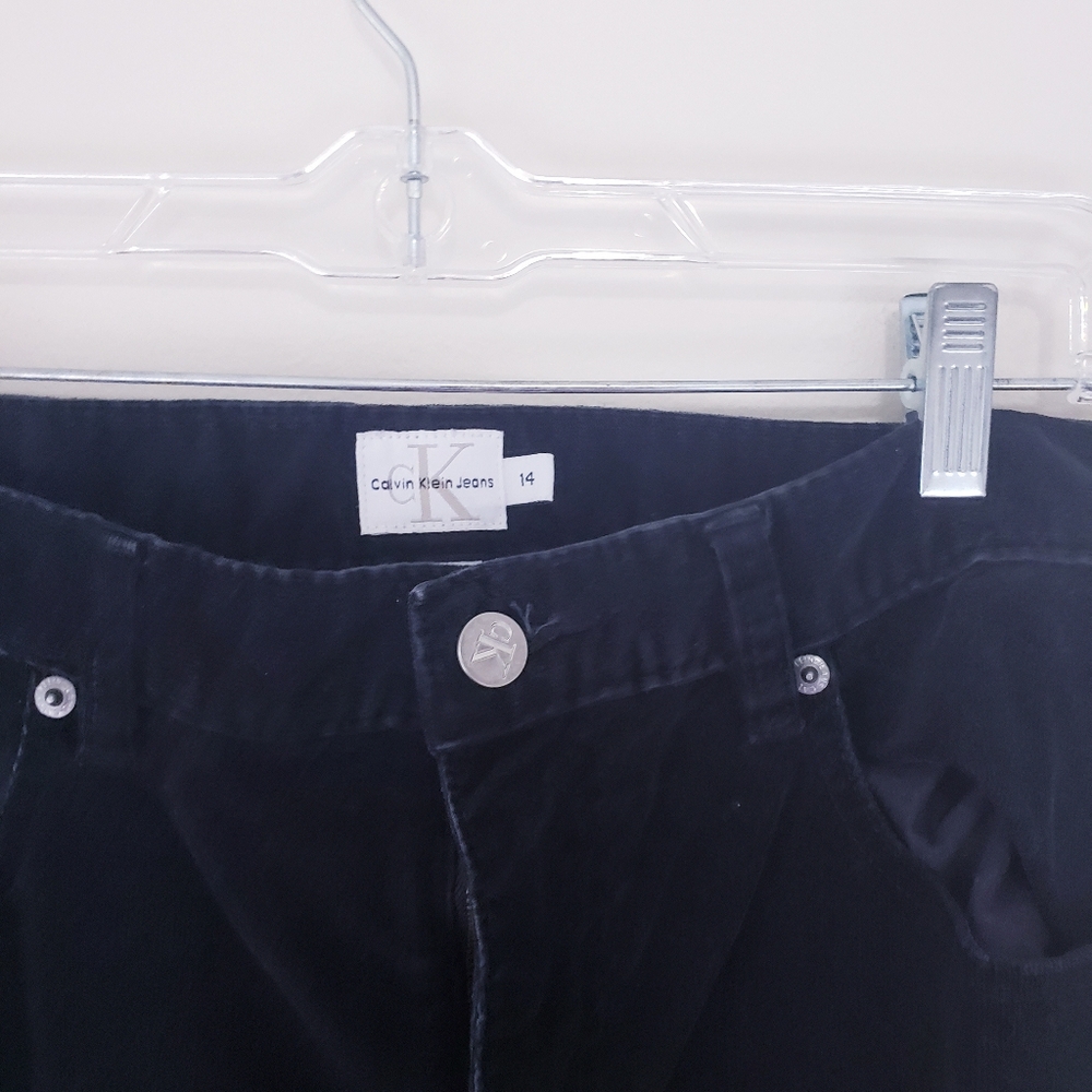Calvin Klein Jeans Black Coduoroy Bootcut Pants Size 14 - Picture 5 of 9
